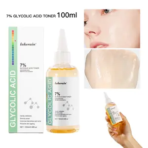 Moisturizing 7% Glycolic Acid Toner, 2 Counts Gentle Exfoliating Facial Toner for Face, Pore Minimizing, Hydrating Moisturizer, for Smooth & Clear Skin, Suitable for Men & Women