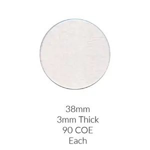 Round Circle DIY Glass Fusible Pendant Base 90 COE