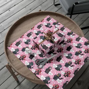 Sleeep Tukeen Valentine's Day Wrapping Paper, Music Band Retro Logo Gift Wrapping Paper, Best Gift For Fans Sliip Token Gift Christmas Wrapping Paper
