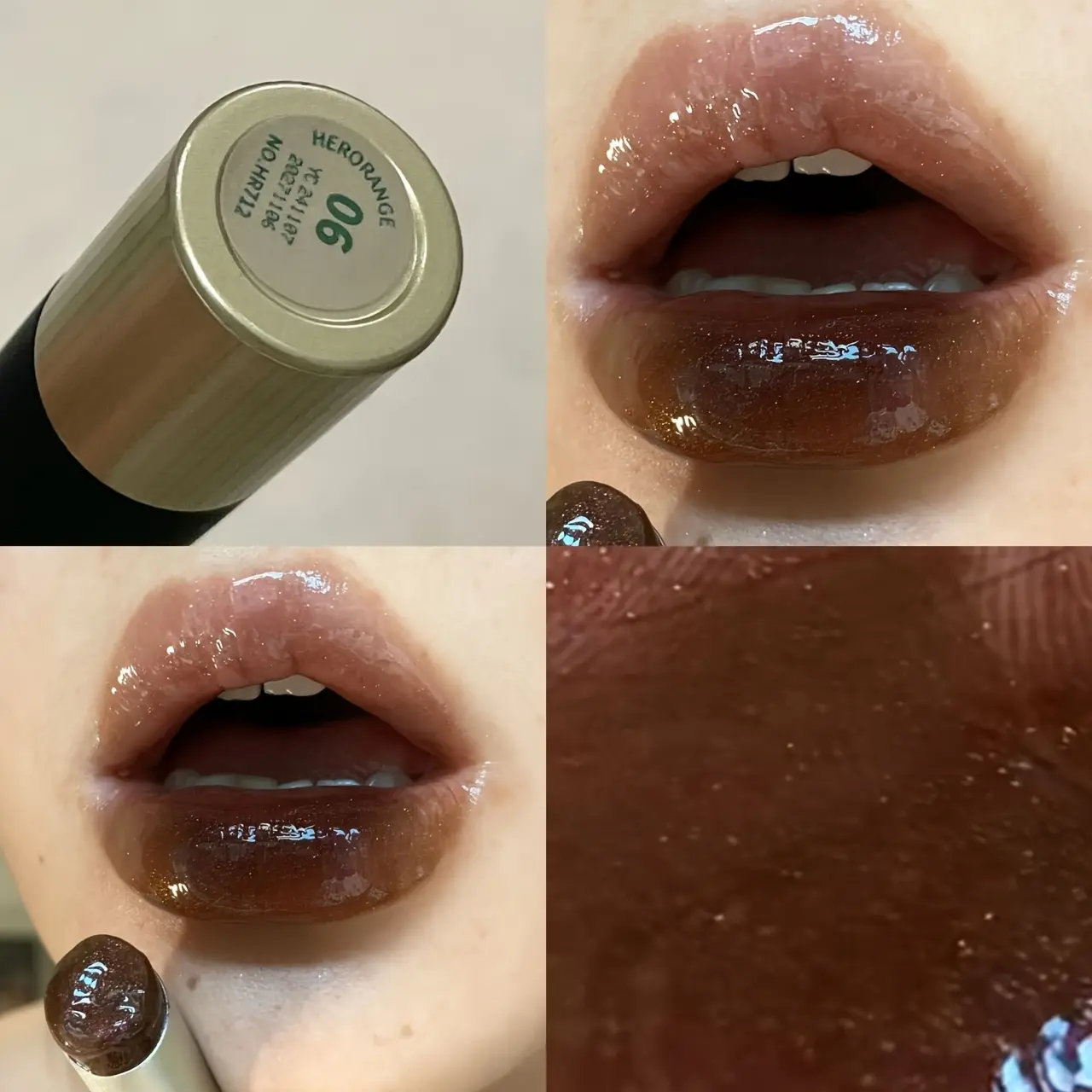 HERORANGE 6 Color Selection Shimmer Lipstick with Mirror Finish, Glitter Lip Makeup with Smooth Texture, Hydrating Lip Gloss