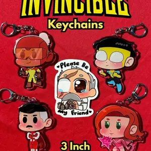 Invincible Epoxy Acrylic Chibi Keychains TV Comic Show