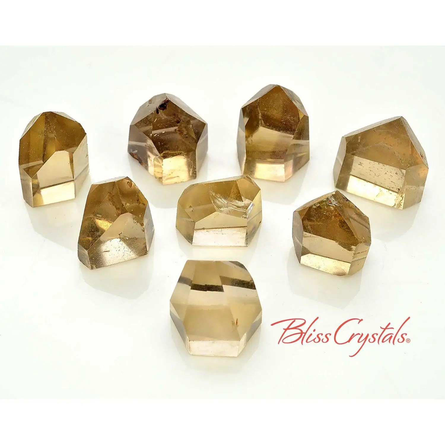 Citrine with Hematite Generator Point Tower