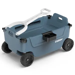 CUDDY Wagon Cooler – Premium Family Wagon and Gear Hauler with Built in 40 QT Cooler, Storage and Cup Holders