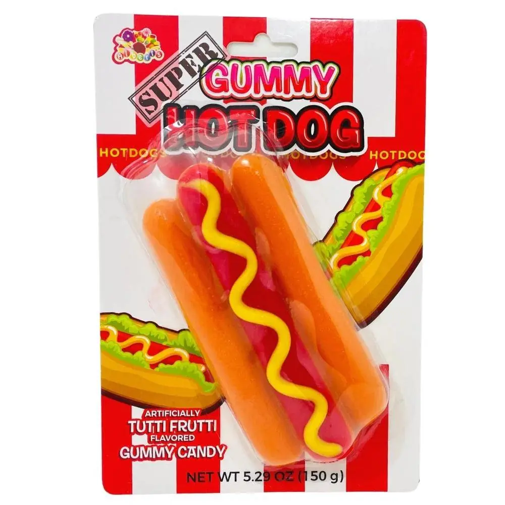 Super Gummy Hot Dog Tutti Frutti Flavour