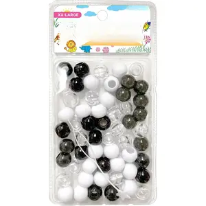 16mm Hair Beads Quick Beader Tool for Braiding Hair, Ideal for  DIY with Pony Beads,  for Creating  Hair Braids, Pony Beads for , and Easy Hair Styling, 1 count BWC Mix Color