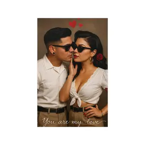 Chicano Love Poster – Vintage Couple Art Edition