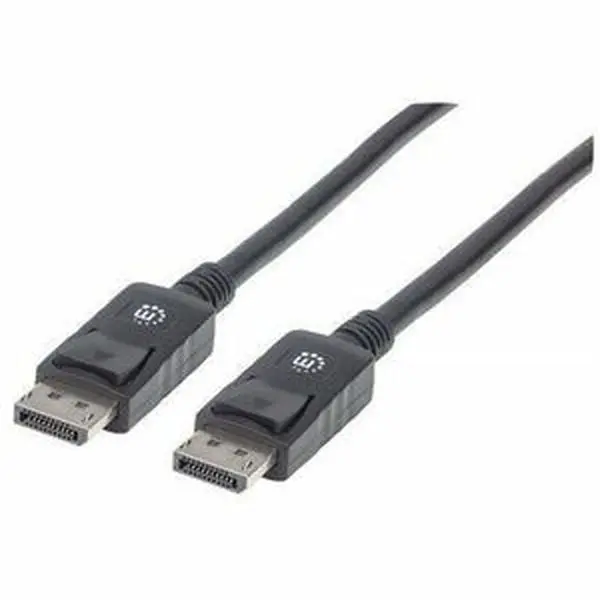 Manhattan DisplayPort Male to DisplayPort Male Monitor Cable 2m 6.6 ft Black