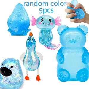 5-Piece Set Malt Sugar Stress Relief Toys, Creative Slow-Return Squishy, Perfect Party Gift, Ideal for Unwinding and Relaxing