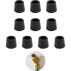 10 count HVAC Hose Gasket Kit,1/4 Inch Rubber O Ring Kit for Protection of Air Conditioning Systems,Professional Tightly  Hose Gasket  Accessories for Repair & Replacement