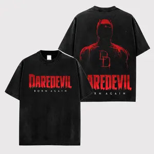 Daredevil Born Again V2 Premium Cotton T-Shirt, The Man Without Fear Graphic Shirt, Character Comics Fans Shirt, Comic T-Shirt, Comic Book Fans T-Shirt, Superhero Graphic Tee