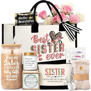 10Pcs Sister Gift Basket| Luxury Bday/Christmas/Mother’s Day Gifts for Sister/BFF/Mom| Thoughtful Presents🎁 and Trainer Flower Design Goodies Set