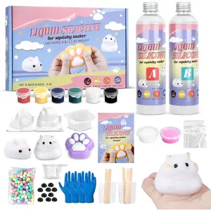 DIY Taba Squishy Making Kit,18oz Squishy Molds ,Liquid  1:1 AB Ratio Epoxy  Mix for Squishy Making, Mold  Claw, Hamster, ,Gifts for Any Occasion