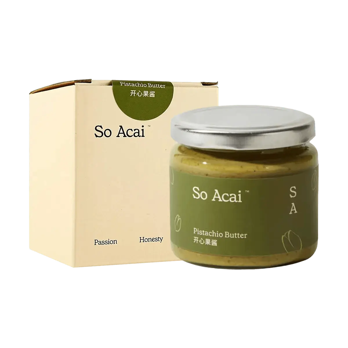 So Acai Pistachio Butter 130g - Natural Spread for Toast, Yogurt & Baking - Clean Ingredients