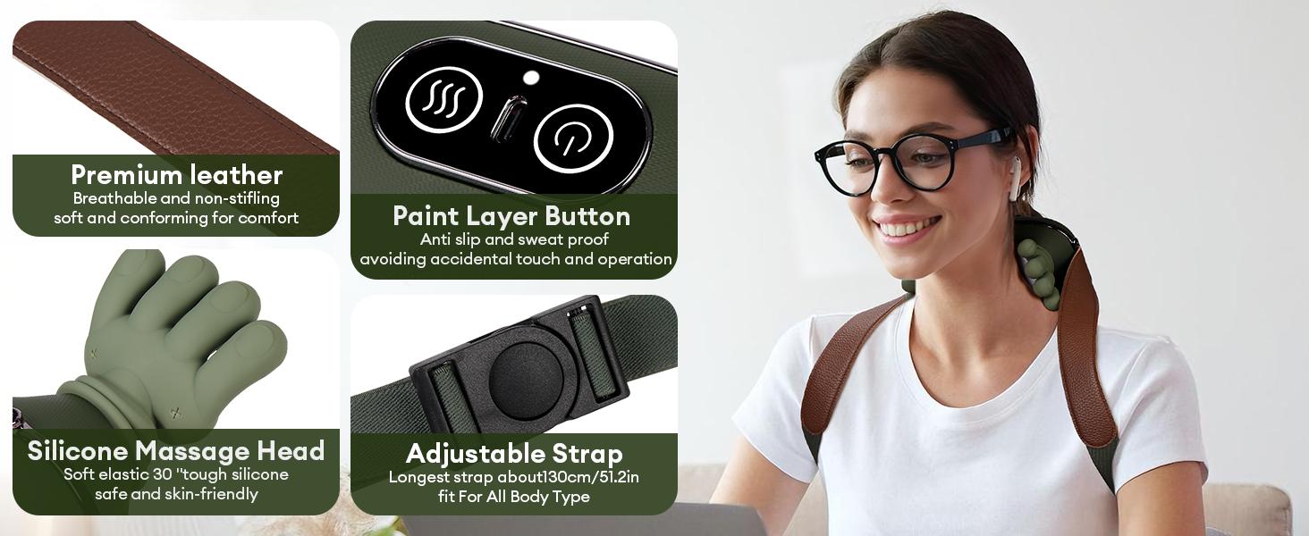 TikTok Viral Neck Massager with Bionic Hand, As Seen On TikTok 3D Kneading Heated Shoulder Massager, Wireless Portable Gifts for Mom Mother’s Day TikTok Viral Neck Massager with Bionic Hand, As Seen On TikTok 3D Kneading Heated Shoulder Massager, Wireless Portable Gifts for Mom Mother’s Day