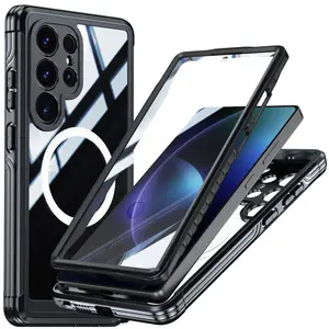 IT for Samsung Galaxy S25 Case  [Built-in Screen Protector & Belt-Clip] Military-Grade Protection Rugged Phone Case