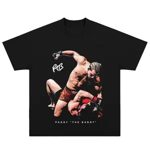 Paddy Pimblett The Baddy T-Shirt Paddy Pimblett Tee Shirt Short Sleeve Crew Neck Soft Cotton Tee Perfect Gift for Fans American Made Fightwear, Fashion Cotton, Full Colors, Full Sizes, For Men, For Women