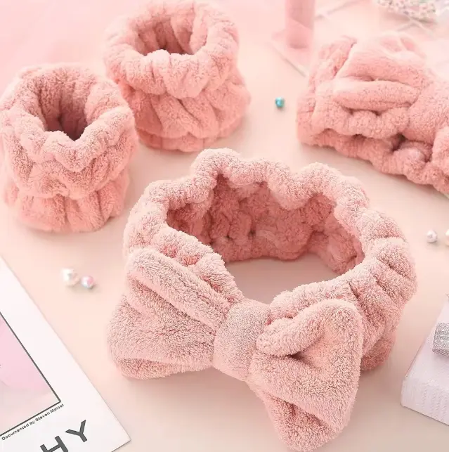 Spa Facial Head and Wrist Band Set