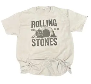 Rolling Stones Since AD 33 on Silver Tee