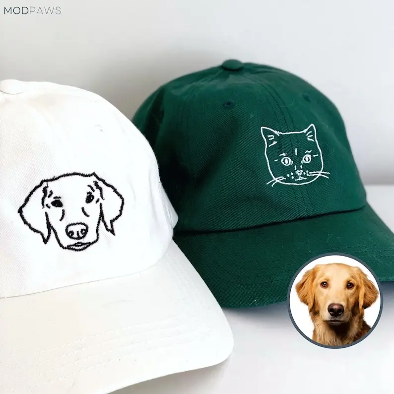 Custom Embroidered Pet Hat Using Pet Photo Personalized Dog Hat Custom Cat Hat Custom Pet Cap Dog Hat Custom Dog Baseball Cap Dog Mom Hat