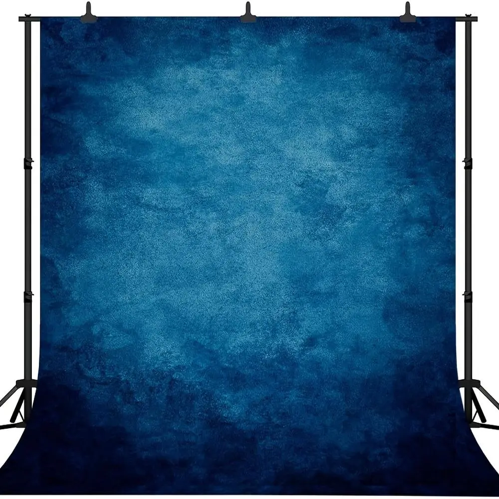 1PC Reusable 2D Flat Retro Blue Art Texture Backdrop Cloth - High-Density Flocking, Non-Reflective - Professional Studio Portrait, Product Shooting & Live Background Decor (Home & Festive Party Supplies),summerwins
