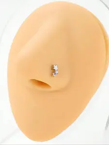 Rhinestone Star Decor Nose Stud, Simple Nose Jewelry for Women & Girls for Party, Daily Clothing Decor, Trendy All-match & Exquisite Jewelry for Birthday Gift, Nose Ring