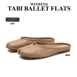Womens Tabi Ballet Flats Split Toe Wide Flats Fashionable Outing Casual Daily Spring Ballerina Japanese Shoes Deals For You Days