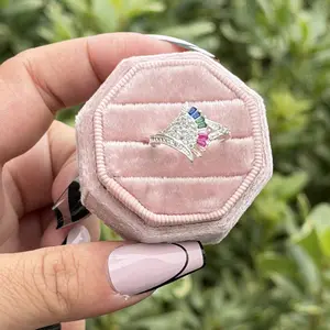 [AB081] Real Silver 925 Ring Real Zirconia for Her