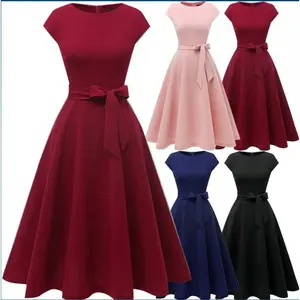 Womens Cocktail Dress, Formal Church Dresses for Wedding Guest, Modest Prom Party Dress