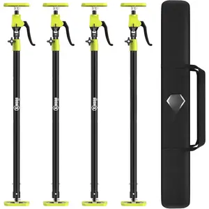 Cabinet Jacks for Installing Cabinets, Heavy Duty Third Hand Tool Adjustable Support Pole & Drywall Lifts from 49.2 in to 114.2 in, 4 count