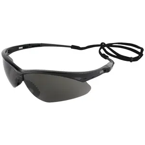 KleenGuard Nemesis Safety Glasses with Black Frame and Anti-Fog Smoke Lens