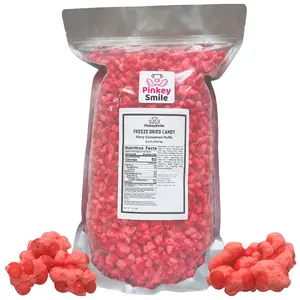 Fiery Cinnamon Puffs Freeze-Dried Candy –Party Size 6.5 LB – Jumbo Party Size Bulk Bag– Cinnamon Flavored Bite-Size Pieces – Light, Crispy & Delicious Snack – Resealable Bag – Securely Shipped in Box