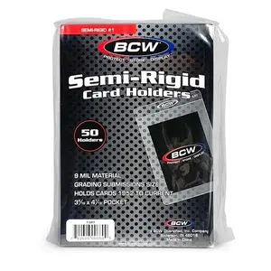 BCW Semi Rigid Card Holders #1 (Pack of 50)