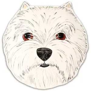 Dee Oh Gie West Highland - 10" Dog Plate