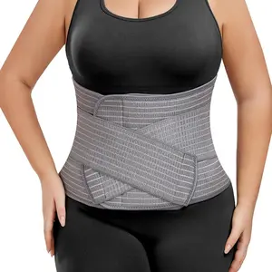 New Postpartum Belly Binder, Waist Support + High-Density Bamboo Fiber, Adjustable Abdominal Binder, C-Section Recovery Belt, Pelvic Band