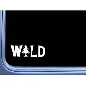 Wild Pine Tree Camping M271 8 inch Sticker tent camper Decal