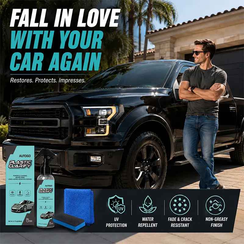 200ml Waterless Spray Wax Bottle Automotive Detailer with Sponge & Towel - Ceramic Coating Shine Spray for Leather, Rubber & Plastic Surfaces, Long-Lasting Gloss, Easy Apply Interior Care DIY Solution for Vehicle Detailing, Gloss Finish