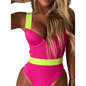 Bright Pink One-Piece Swimsuit