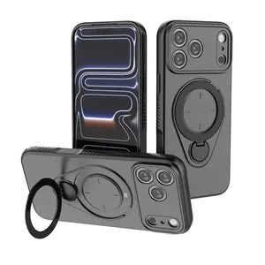 Suitable for Apple series phone cases, magnetic skin-sensing stand for protecting phones from drops and providing a protective cover