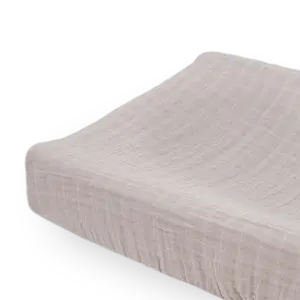 Cotton Muslin Changing Pad Cover - Porpoise