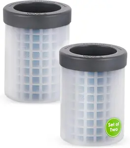Tovolo Mini Ice Cylinder Squeeze & Release Set of 2 1000422 Drink Kitchen Utensils Plastic Compact Smart Design Leak Proof BPA Free Dishwasher Safe