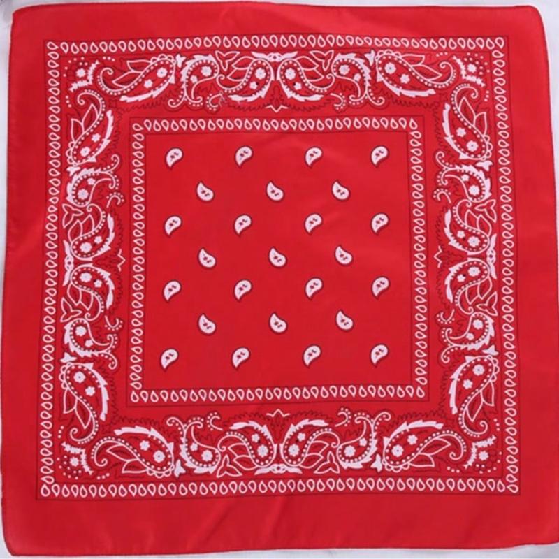 1PCS Paisley Bandana Scarf – Classic Retro Street Style, Multiple Colors Square Bandana, Headwear, Neckerchief, Pocket Square, 1pc