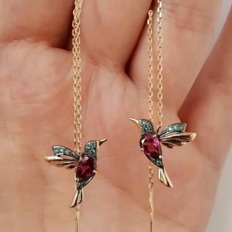 Creative Bird Design Earrings, Fashion Jewelry for Party, Daily Clothing Decor, Trendy All-match & Exquisite Jewelry for Birthday Gift, Statement Earrings, Trendy Fashionable Accessories
