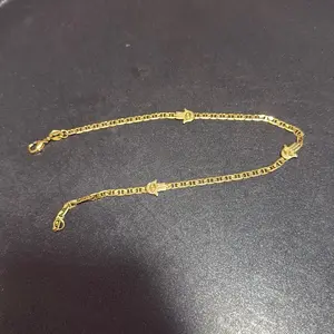 Gold Anklet with Elegant Chain Design and Secure Clasp for Stylish Footwear gold filled