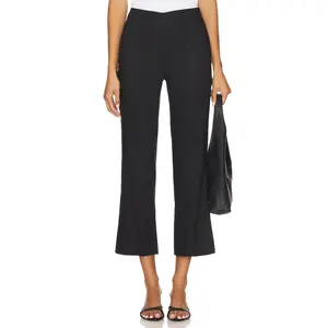 EAVES Iyla Crop Flare Pant in Black