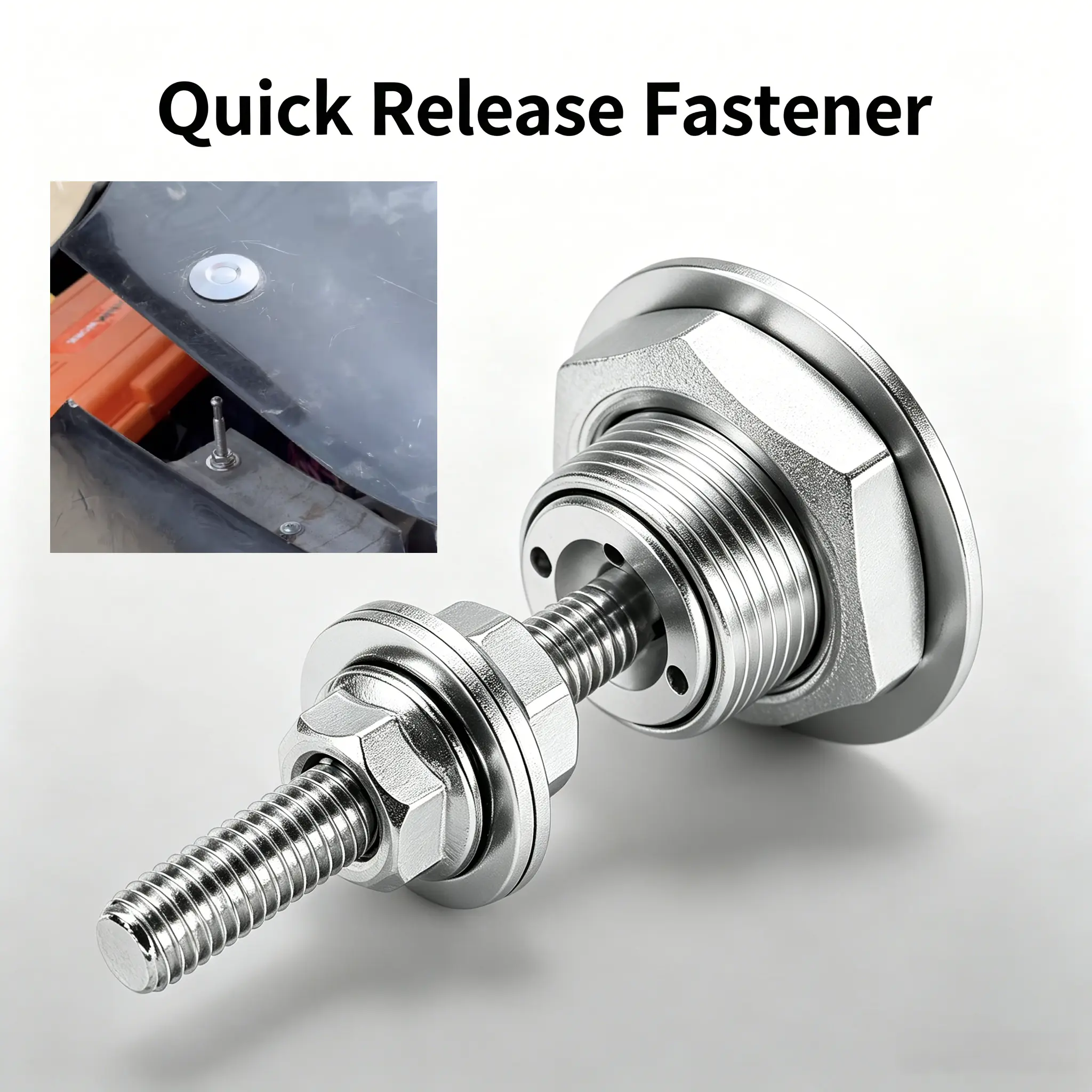 Universal Fit Aluminum Bumper Quick Release Push Button Lock Latch - 2-6Pcs, 1.25in Diameter Anti-Aging Automotive Accessory for Vehicle Hood, License Plate, Cabinets, 1.25" Diameter