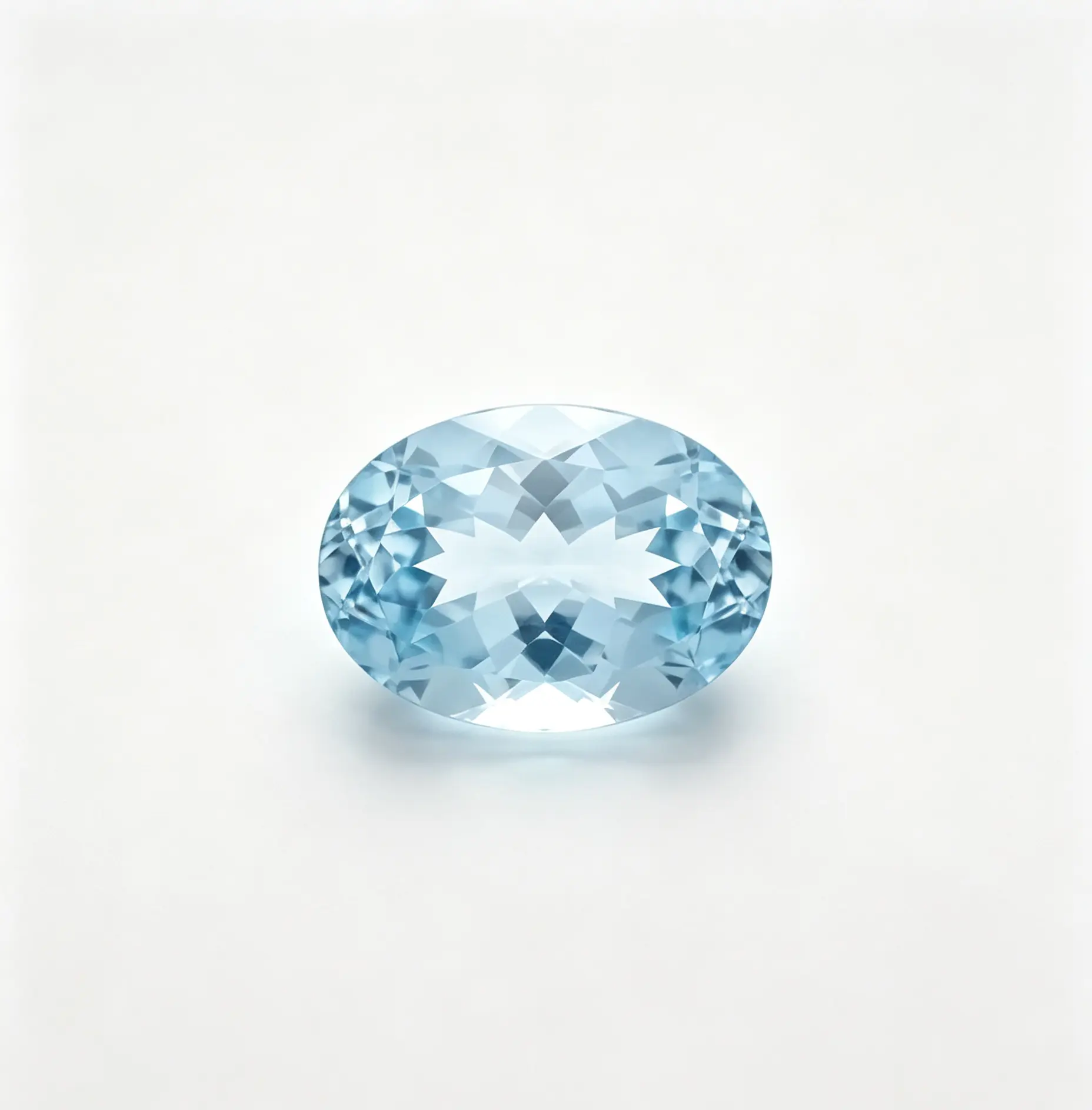 Natural Sky Blue Oval Cut Topaz With Certificate