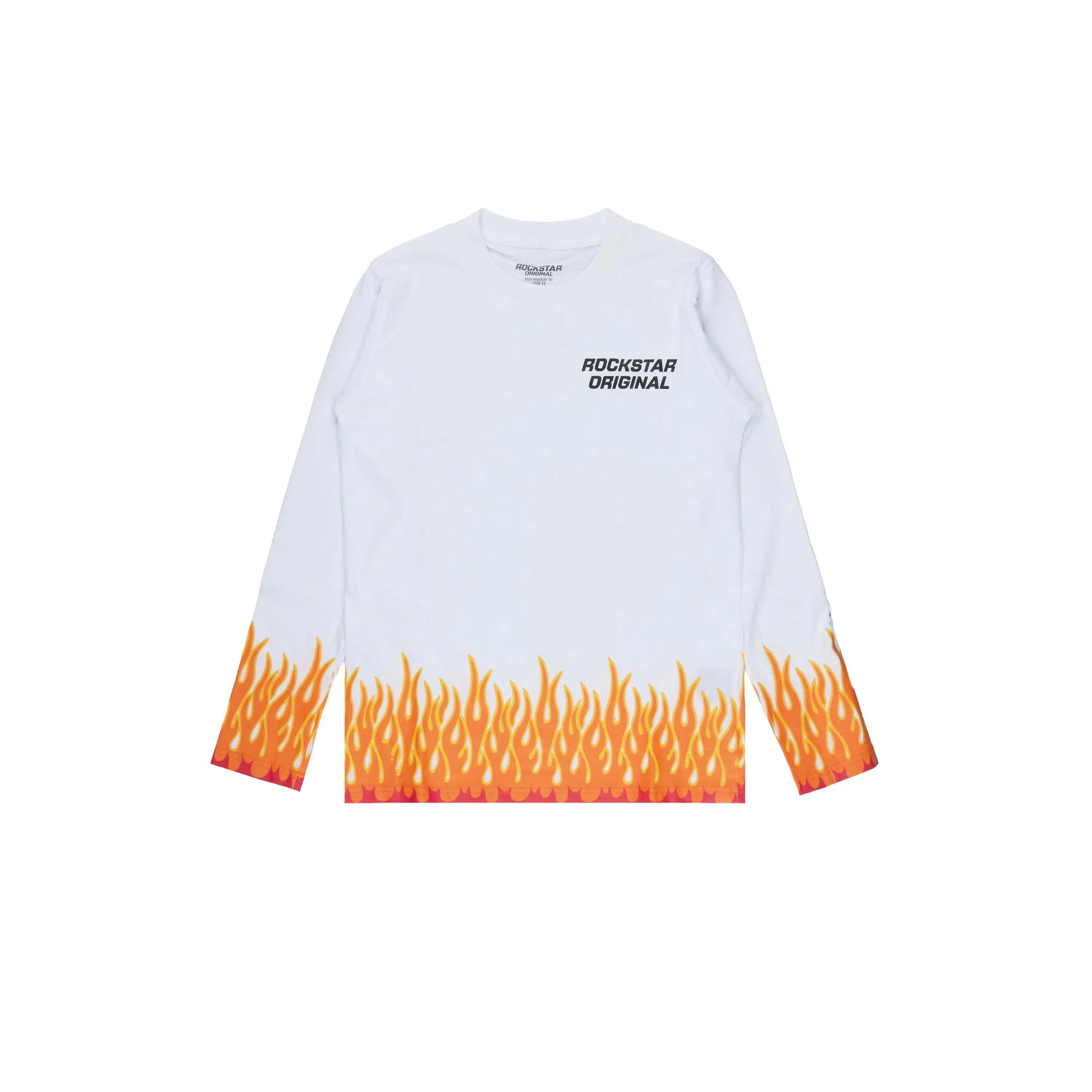 Boys Roeland White Graphic Long Sleeve T-Shirt