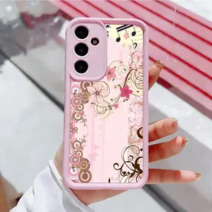Vintage Music Notes Phone Case , Enhanced Camera Protection , Shockproof Skin-Friendly Touch Soft Cover for Samsung Galaxy S21 S22 S23 S24 S25 S26 Ultra Plus FE A13 A14 A15 A16 A17 A33 A34 A35 A36 A52 A53 A54 Note20 Aesthetic Musical Score & Floral Art