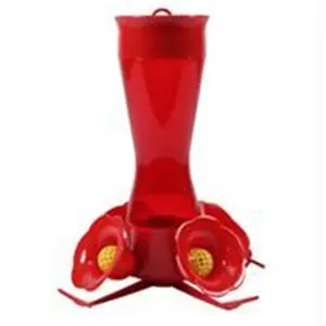 Woodstream Hummingbird W-Plastic Pinch Waist Hummingbird Feeder- Red 8 Ounce