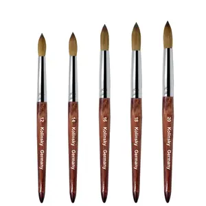 Nail Kolinsky Brush Acrylic Powder Nail Brush, Wooden Handle, Pure Acrylic Kolinsky Brush, Acrylic Nails Brush, Professional Beauty Tool
